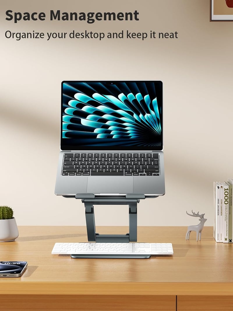 tounee Állítható Laptop Állvány 10-17 Colos Notebookhoz, Ergonomikus Asztali Támasz