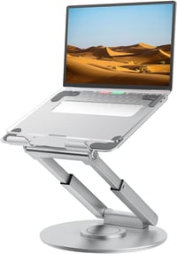 Tounee Állítható Laptop Állvány 360° Forgatható Ezüst 10-17 Colos Notebookhoz 1