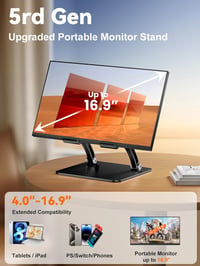 tounee Tablet Stand Aluminium Állvány iPad és Tablethez 4.7-16.5 Hüvelyk Fekete - black 2
