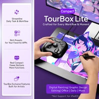 TourBox Lite Programozható Kontroller Rajzoláshoz, Animációhoz, Fotó és Videó Szerkesztéshez 2