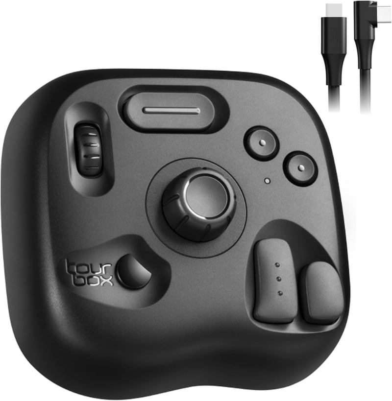 TourBox Lite Programozható Kontroller Rajzoláshoz, Animációhoz, Fotó és Videó Szerkesztéshez