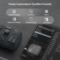 TourBox NEO Szerkesztő Kontroller Fotó Videó Grafika Makró Billentyűzet 4