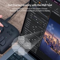 TourBox NEO Szerkesztő Kontroller Fotó Videó Grafika Makró Billentyűzet 7