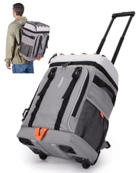 Rucsac Termic cu Roți TOURIT 30L, Capacitate 50 de Doze, Geantă Termică Portabilă Izolată pentru Călătorii, Camping și Drumeții, Gri 1