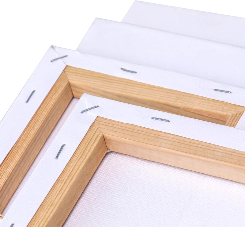 TOUROCMONT 10 darabos feszítőkeret szett 20x20 cm vászon festéshez