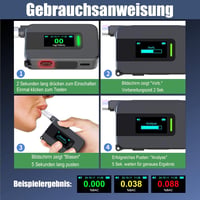 TOWALIVE Alkoholteszter Elektrokémiai Szenzorral, Pontos Alkoholmérő IPS Kijelzővel és 15 Szájfészekkel 4