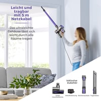 Tyčový vysávač 3 v 1 Tower T513006 VL20 s HEPA filtrom a kefou na zvieracie chlpy, 1 l, 400 W, fialový 7