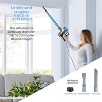Tyčový vysávač Tower T513006 VL20 3 v 1 s HEPA filtrom, 1 l, 400 W, aqua modrý 7