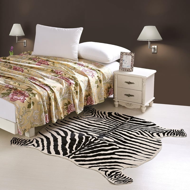 townssilk Zebra Mintás Szőnyeg 4,3x4,7 Láb Otthonhoz