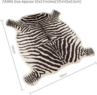 townssilk Zebra Mintás Szőnyeg 4,3x4,7 Láb Otthonhoz 3