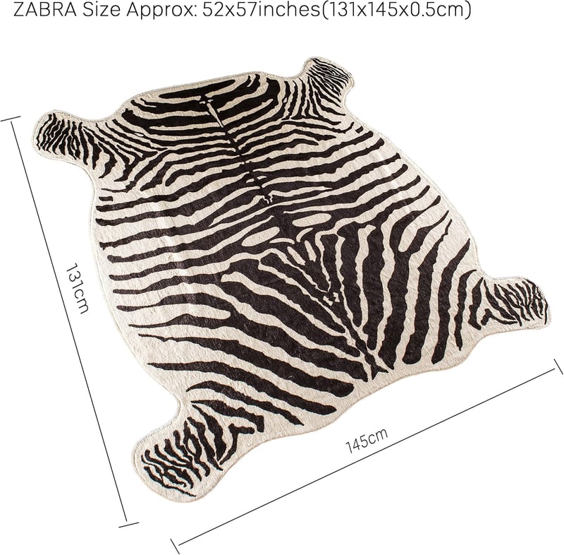 townssilk Zebra Mintás Szőnyeg 4,3x4,7 Láb Otthonhoz