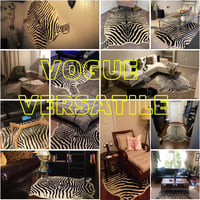 townssilk Zebra Mintás Szőnyeg 4,3x4,7 Láb Otthonhoz 5