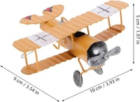 TOYANDONA 2db Vintage Fém Szintezővas Retro Repülőgép Modell Kék-Sárga 5