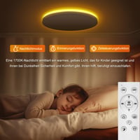 Plafonieră LED ToyGlee Dimmabilă 36W Diametru 30 cm Smart RGBIC cu Telecomandă, Compatibilă cu Alexa și Google Assistant, pentru Dormitor și Sufragerie 6