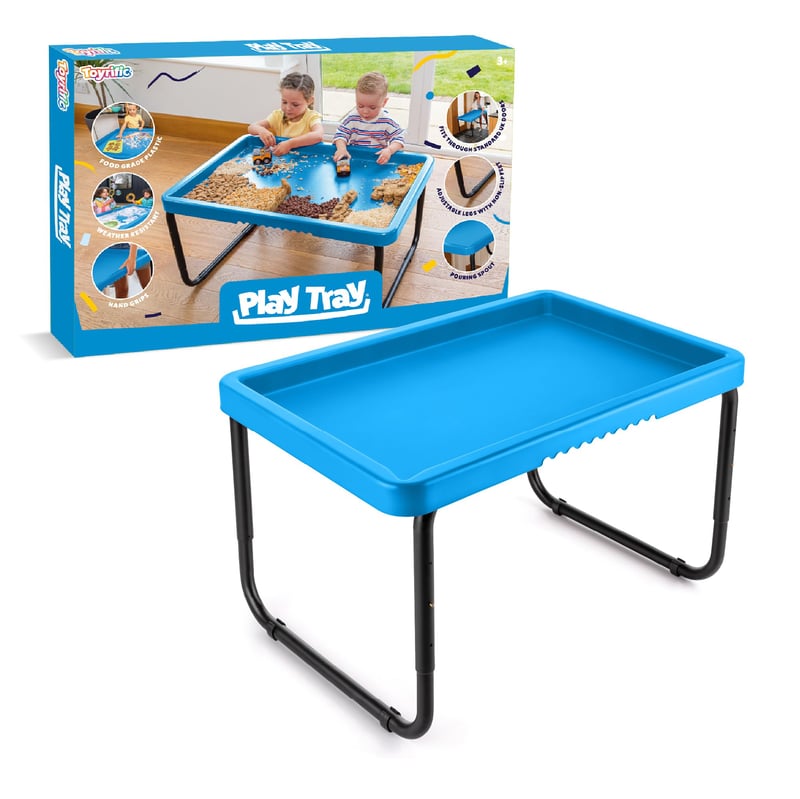 Detský hrací stolík na piesok a vodu Toyrific Play Tray, senzorický hrací stolík do interiéru aj exteriéru