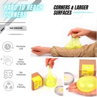 Gel de curățare pentru interiorul mașinii ToysButty cu aromă de lămâie, set pentru curățarea sticlei și a tastaturii 2