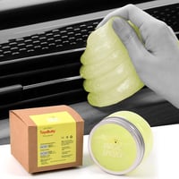 Gel de curățare pentru interiorul mașinii ToysButty cu aromă de lămâie, set pentru curățarea sticlei și a tastaturii 1