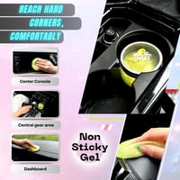 Gel de curățare pentru interiorul mașinii ToysButty cu aromă de lămâie, set pentru curățarea sticlei și a tastaturii 5
