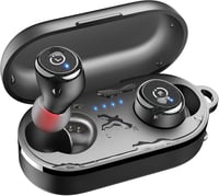 TOZO T10 Bluetooth 5.0 True Wireless slúchadlá, IPX8 vodotesný in-ear headset s mikrofónom, prémiové hlboké basy, športové slúchadlá, čierne 1