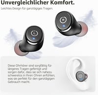 TOZO T10 Bluetooth 5.0 True Wireless slúchadlá, IPX8 vodotesný in-ear headset s mikrofónom, prémiové hlboké basy, športové slúchadlá, čierne 5