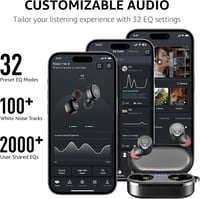 TOZO T10 Bluetooth 5.0 True Wireless slúchadlá, IPX8 vodotesný in-ear headset s mikrofónom, prémiové hlboké basy, športové slúchadlá, čierne 7