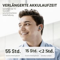 TOZO T10 Bluetooth 5.0 True Wireless slúchadlá, IPX8 vodotesný in-ear headset s mikrofónom, prémiové hlboké basy, športové slúchadlá, čierne 3