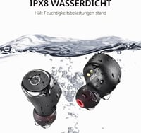 TOZO T10 Bluetooth 5.0 True Wireless slúchadlá, IPX8 vodotesný in-ear headset s mikrofónom, prémiové hlboké basy, športové slúchadlá, čierne 6