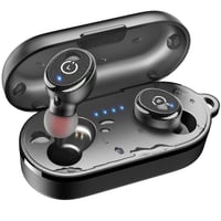 TOZO T10 Bluetooth 5.0 True Wireless slúchadlá, IPX8 vodotesný in-ear headset s mikrofónom, prémiové hlboké basy, športové slúchadlá, čierne 4