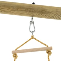 Scăriță din frânghie cu 5 trepte din lemn TP pentru cadru de cățărat de grădină, pentru înălțimi de 190-250 cm, accesoriu loc de joacă pentru copii 3