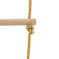 Scăriță din frânghie cu 5 trepte din lemn TP pentru cadru de cățărat de grădină, pentru înălțimi de 190-250 cm, accesoriu loc de joacă pentru copii 5