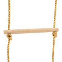 Scăriță din frânghie cu 5 trepte din lemn TP pentru cadru de cățărat de grădină, pentru înălțimi de 190-250 cm, accesoriu loc de joacă pentru copii 4