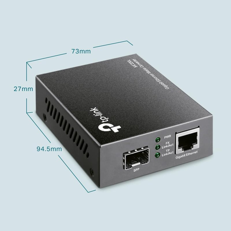 TP-Link MC220L 1000M RJ45 SFP konverter MiniGBIC modul támogatással