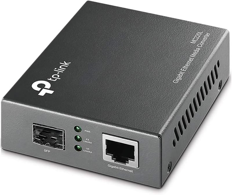 TP-Link MC220L 1000M RJ45 SFP konverter MiniGBIC modul támogatással