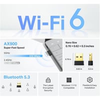 TP-Link Nano 2 az 1-ben AX900 USB WiFi 6 Bluetooth 5.3 Adapter Asztali PC-hez - Dual Band Wireless Hálózati Kártya 2