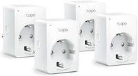 TP-Link Tapo P100 Okos WiFi Konnektor 4 db-os Csomag - Alexa és Google Home Kompatibilis, Távirányítható, Hangvezérelhető, Hub Nélküli 1