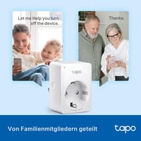 TP-Link Tapo P100 Okos WiFi Konnektor 4 db-os Csomag - Alexa és Google Home Kompatibilis, Távirányítható, Hangvezérelhető, Hub Nélküli 7