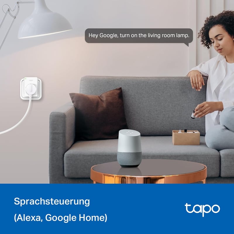 TP-Link Tapo P100 Okos WiFi Konnektor 4 db-os Csomag - Alexa és Google Home Kompatibilis, Távirányítható, Hangvezérelhető, Hub Nélküli
