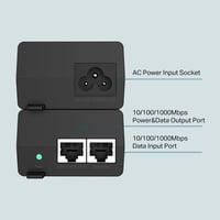 TP-Link PoE+ injektor 30 W – gigabitový, na stenu/stôl, Plug and Play – jedinečný, čierny 2