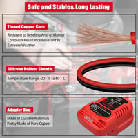 TPDL Indítóakkumulátor Einhell Power X-Change 18V Akkuhoz, Autóindító Kábellel 6