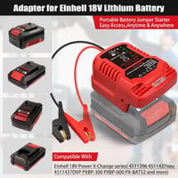 TPDL Indítóakkumulátor Einhell Power X-Change 18V Akkuhoz, Autóindító Kábellel 4