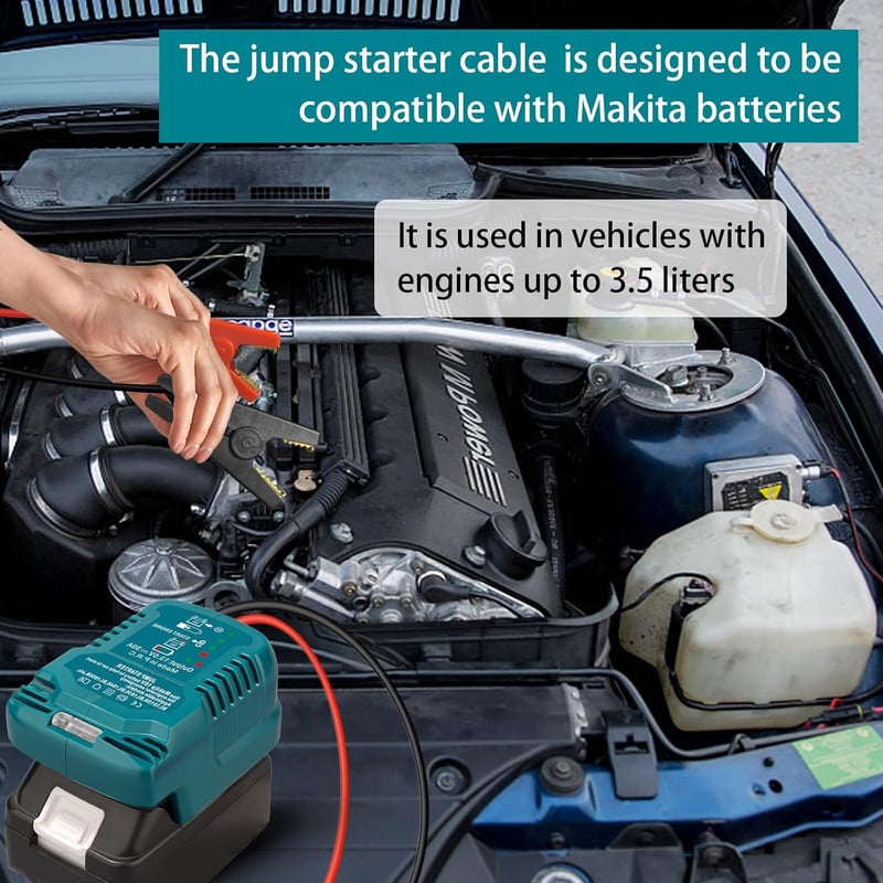 TPDL Makita 18V Akkumulátor Jump Starter Hordozható Töltő BL1860 BL1840 BL1830