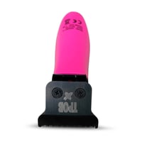 Set Profesional de Tuns TPOB Slime 2 pentru Bărbați - Trimmer și Aparat de Ras cu Folie, 6800 RPM, Candy Pink, Carcasă Mată și Lamă X Fade 5