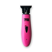 Set Profesional de Tuns TPOB Slime 2 pentru Bărbați - Trimmer și Aparat de Ras cu Folie, 6800 RPM, Candy Pink, Carcasă Mată și Lamă X Fade 4