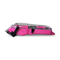 Set Profesional de Tuns TPOB Slime 2 pentru Bărbați - Trimmer și Aparat de Ras cu Folie, 6800 RPM, Candy Pink, Carcasă Mată și Lamă X Fade 7