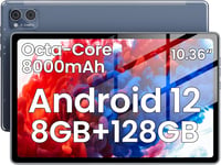 TPZ 10,36" Android 12 Tablet - 8GB RAM, 128GB Tárhely (1TB Bővíthető), 8000mAh Akkumulátor, 2K IPS Kijelző, Octa-Core, WiFi 6, Dual Kamera,  1
