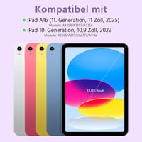 Husă cu tastatură TQQ pentru iPad Air 11 2025 și iPad 10 10,9 inchi 2022, cu touchpad precis, iluminare de fundal în 7 culori și rotație la 360 de grade 2
