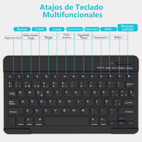 TQQ iPad 10.2 9th/8th/7th generáció Bluetooth billentyűzet tok ceruzatartóval 7
