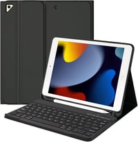TQQ iPad 10.2 9th/8th/7th generáció Bluetooth billentyűzet tok ceruzatartóval 1