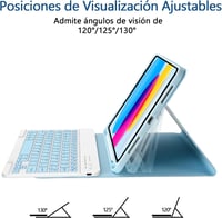 TQQ iPad 11. és 10. generációs védőtok Bluetooth billentyűzettel, eltávolítható 3