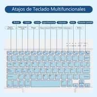TQQ iPad 11. és 10. generációs védőtok Bluetooth billentyűzettel, eltávolítható 7